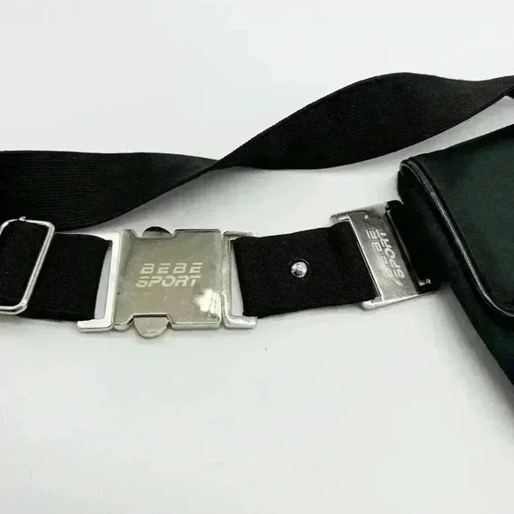 Y2K STYLE BEBE SPORT FANNY PACK SILVER HARDWARE - Picture 2 of 6